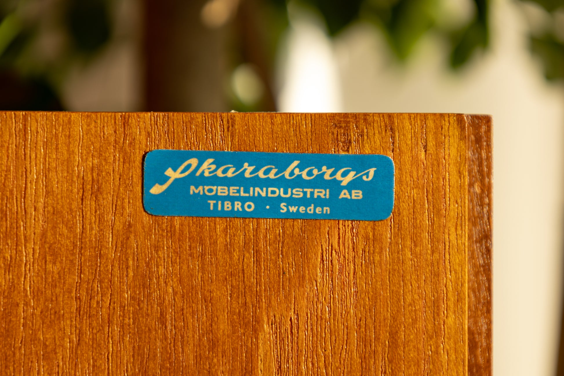 Skaraborgs Möbelindustri 瑞典 柚木 展示櫃 OLDANMARK