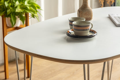 丹麥 白色圓角餐桌 OLDANMARK