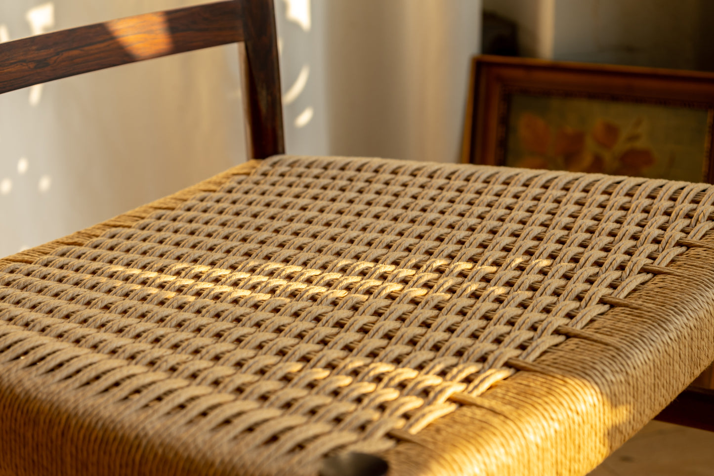 Skovby Møbelfabrik 丹麥 玫瑰木 編織 餐椅 OLDANMARK