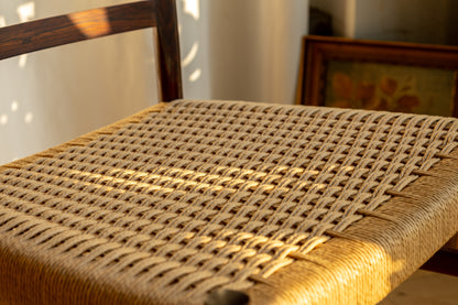 Skovby Møbelfabrik 丹麥 玫瑰木 編織 餐椅 OLDANMARK