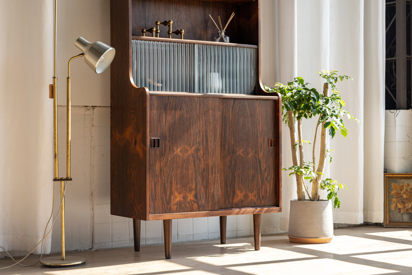 丹麥 現代 玫瑰木 高型 書櫃 OLDANMARK