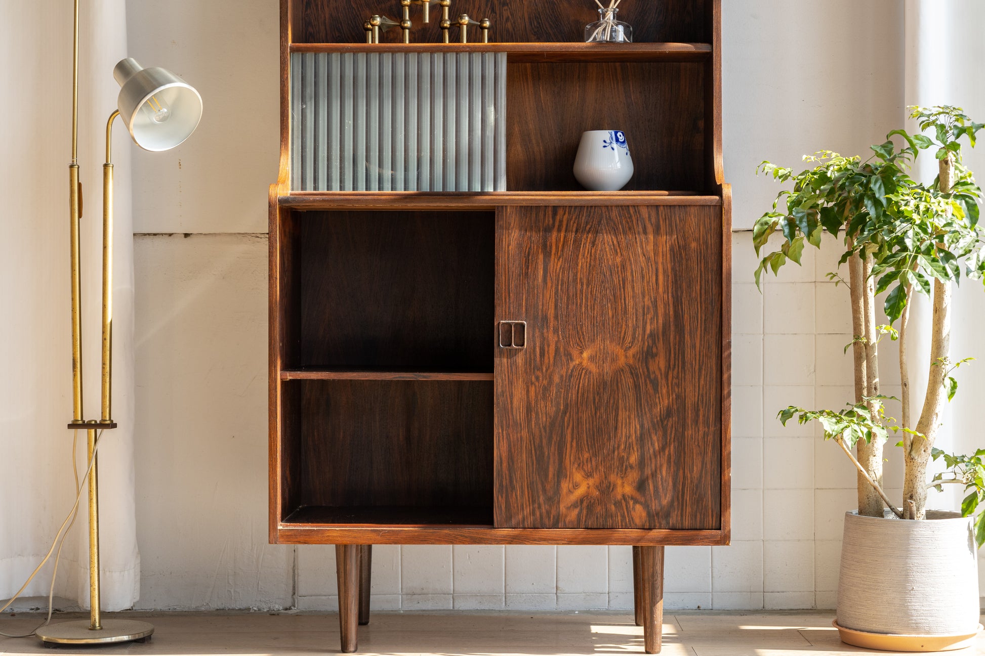 丹麥 現代 玫瑰木 高型 書櫃 OLDANMARK