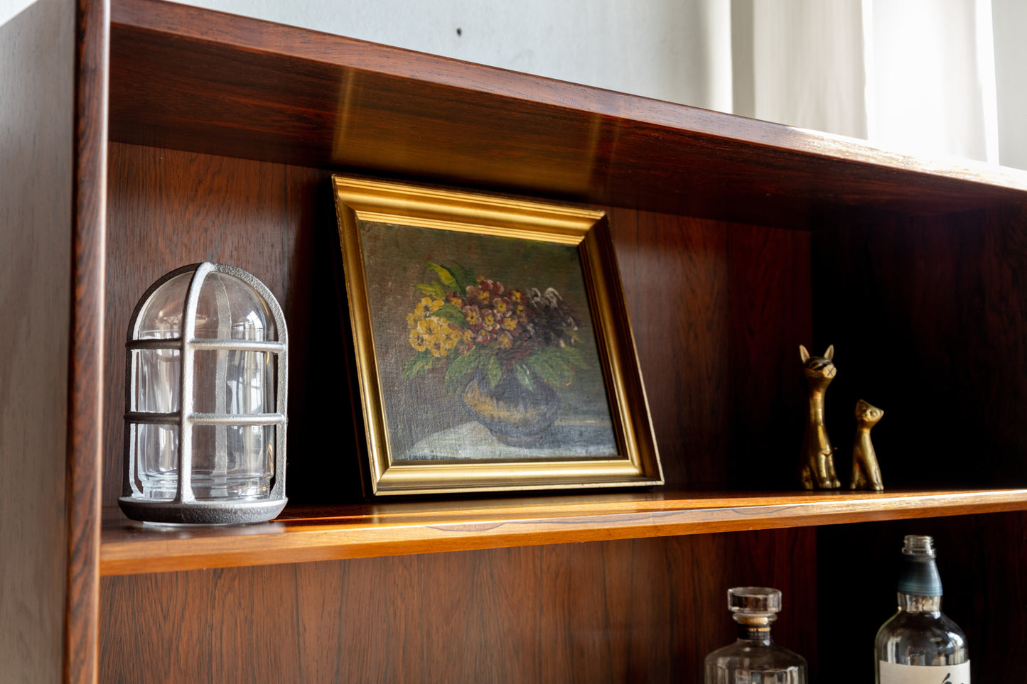 Farsø Møbelfabrik 丹麥 玫瑰木 滑門 高書櫃 OLDANMARK