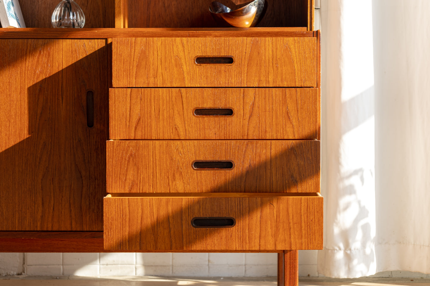 丹麥 柚木 開放式 層架 儲物櫃 OLDANMARK