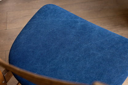 丹麥 柚木 弧形背板 餐椅 OLDANMARK