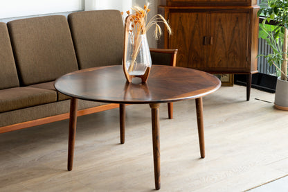 H.W. Klein 玫瑰木 放射紋 圓形 咖啡桌 OLDANMARK