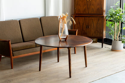 H.W. Klein 玫瑰木 放射紋 圓形 咖啡桌 OLDANMARK