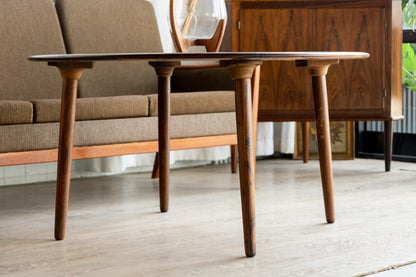 H.W. Klein 玫瑰木 放射紋 圓形 咖啡桌 OLDANMARK