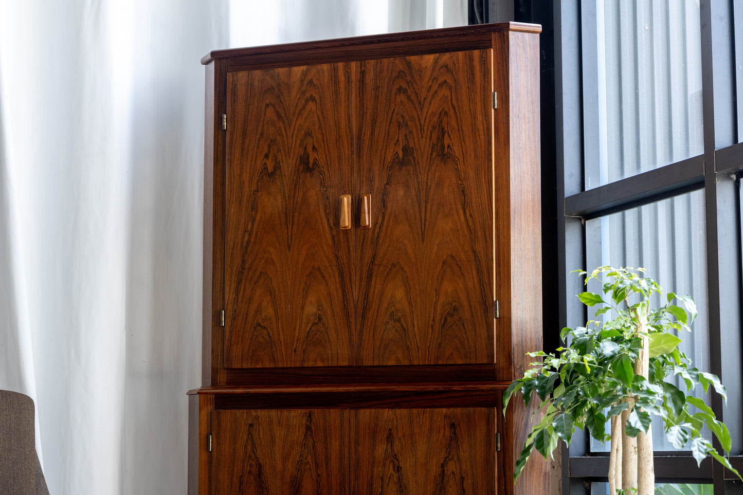 丹麥 玫瑰木 雙層 轉角櫃 OLDANMARK