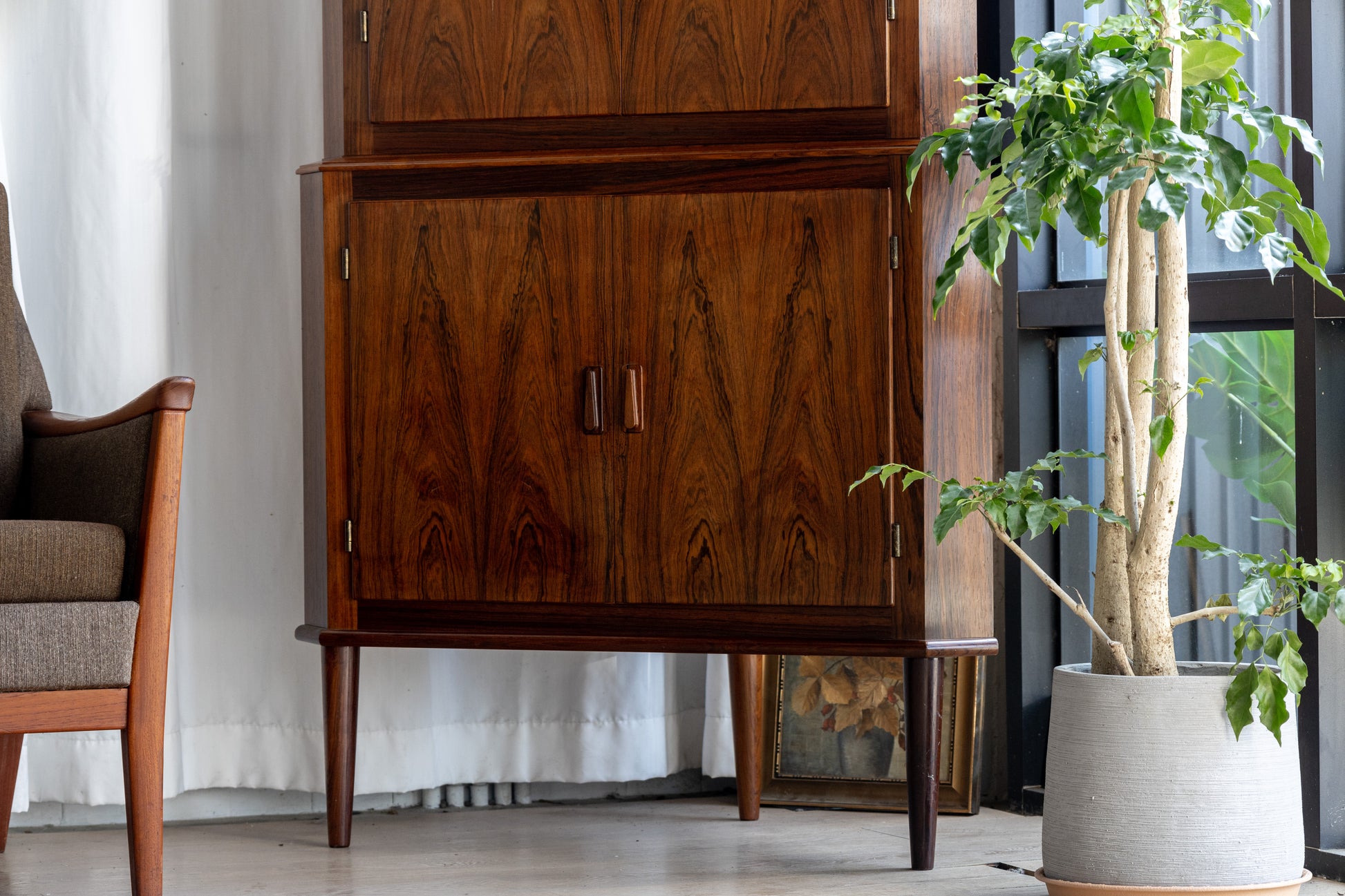 丹麥 玫瑰木 雙層 轉角櫃 OLDANMARK