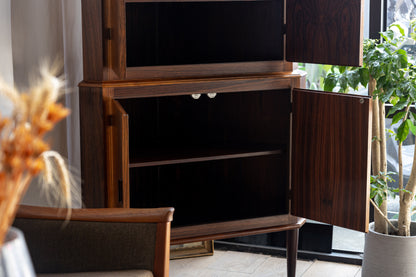 丹麥 玫瑰木 雙層 轉角櫃 OLDANMARK