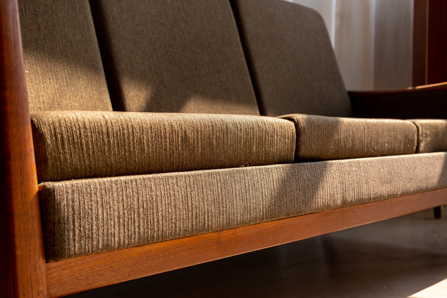 丹麥 現代 柚木 三人座沙發 OLDANMARK