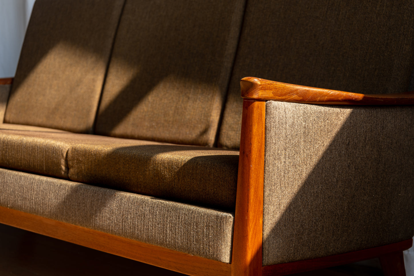 丹麥 現代 柚木 三人座沙發 OLDANMARK