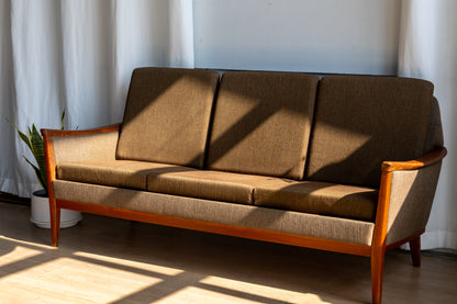 丹麥 現代 柚木 三人座沙發 OLDANMARK