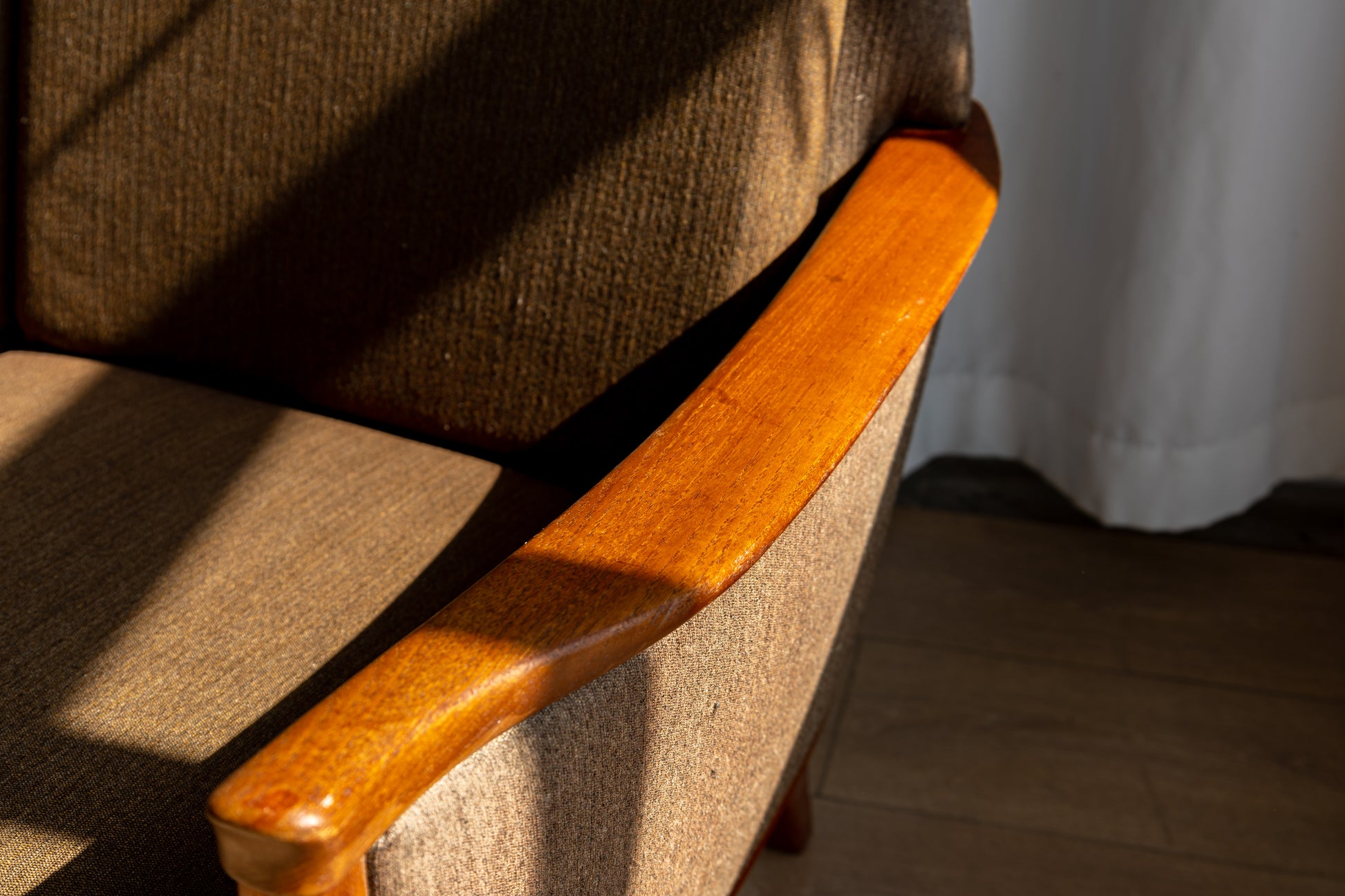 丹麥 現代 柚木 三人座沙發 OLDANMARK