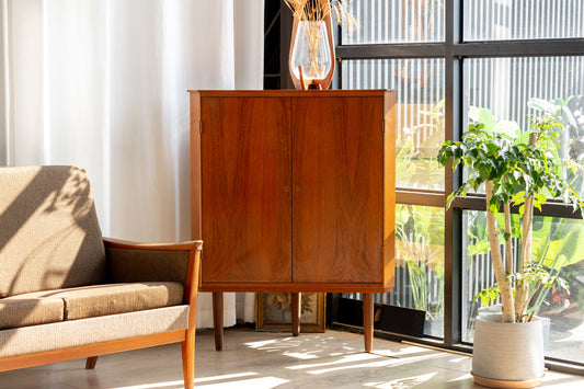 丹麥 現代 柚木 雙門 轉角櫃 OLDANMARK