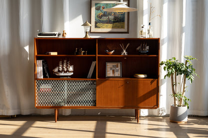 丹麥 柚木 多功能 展示邊櫃 OLDANMARK