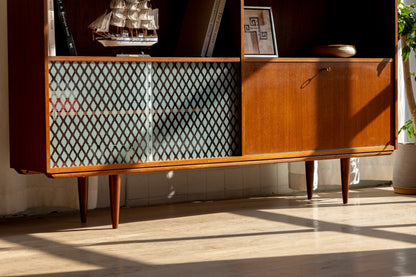 丹麥 柚木 多功能 展示邊櫃 OLDANMARK