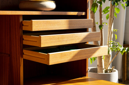 丹麥 柚木 多功能 展示邊櫃 OLDANMARK