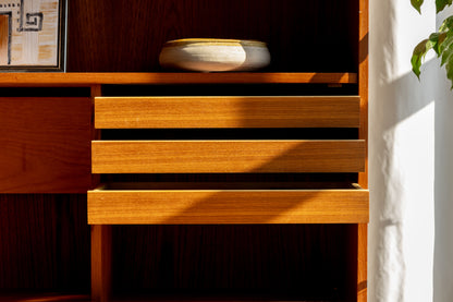 丹麥 柚木 多功能 展示邊櫃 OLDANMARK