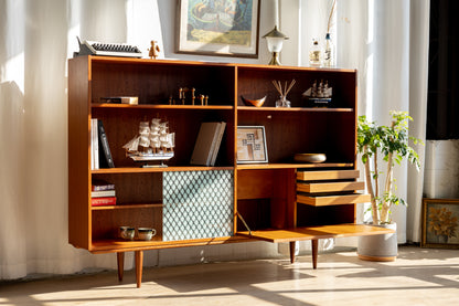 丹麥 柚木 多功能 展示邊櫃 OLDANMARK