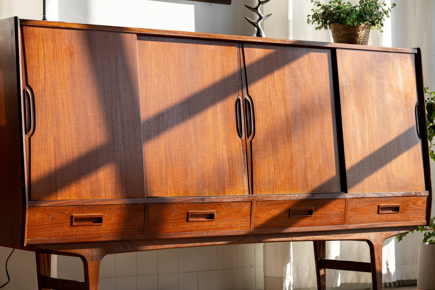 Børge Seindal 丹麥 柚木 長型邊櫃 OLDANMARK