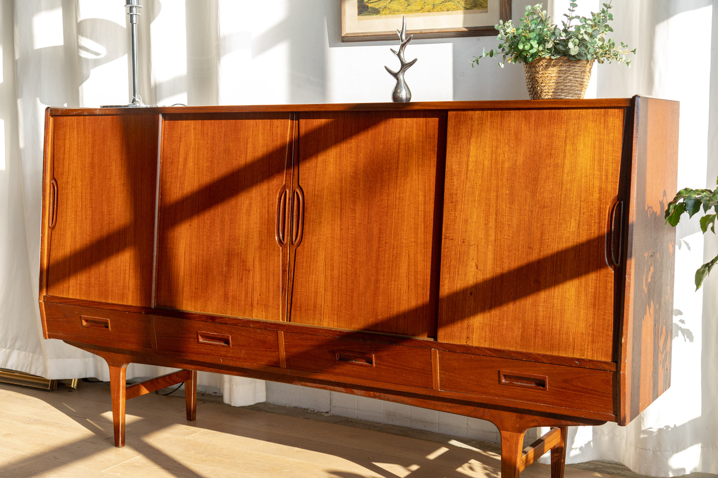 Børge Seindal 丹麥 柚木 長型邊櫃 OLDANMARK