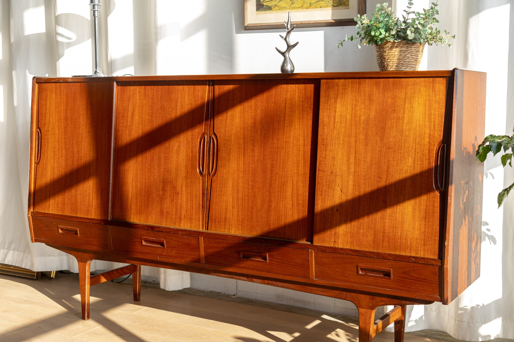 Børge Seindal 丹麥 柚木 長型邊櫃 OLDANMARK