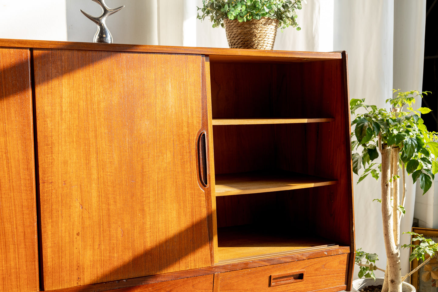 Børge Seindal 丹麥 柚木 長型邊櫃 OLDANMARK