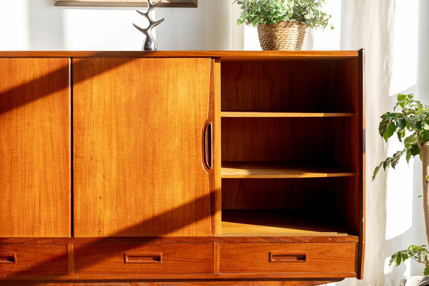 Børge Seindal 丹麥 柚木 長型邊櫃 OLDANMARK