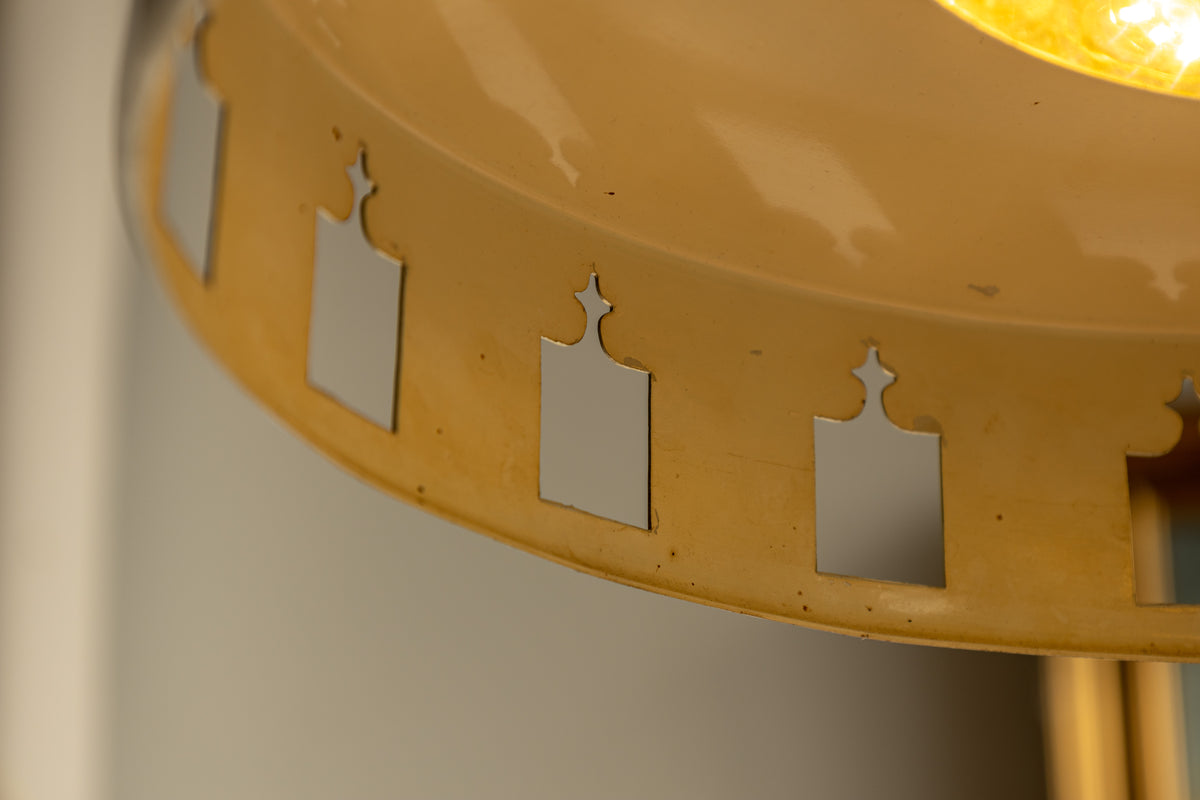 丹麥 銀色金屬飛碟吊燈 OLDANMARK