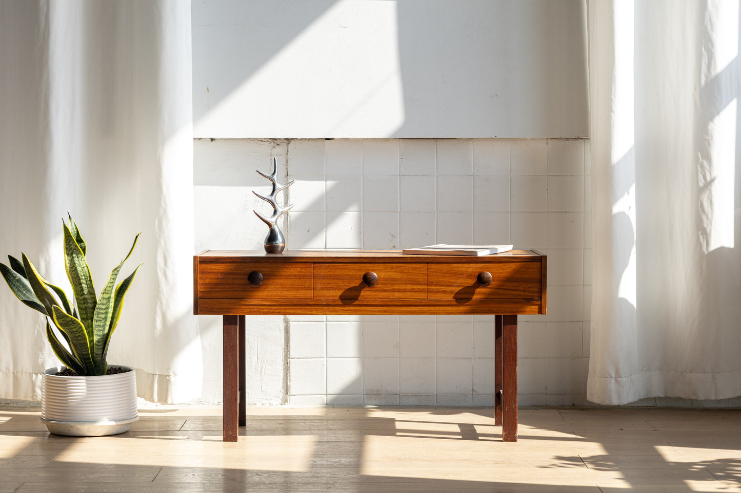 丹麥 柚木 三抽 小邊櫃 OLDANMARK