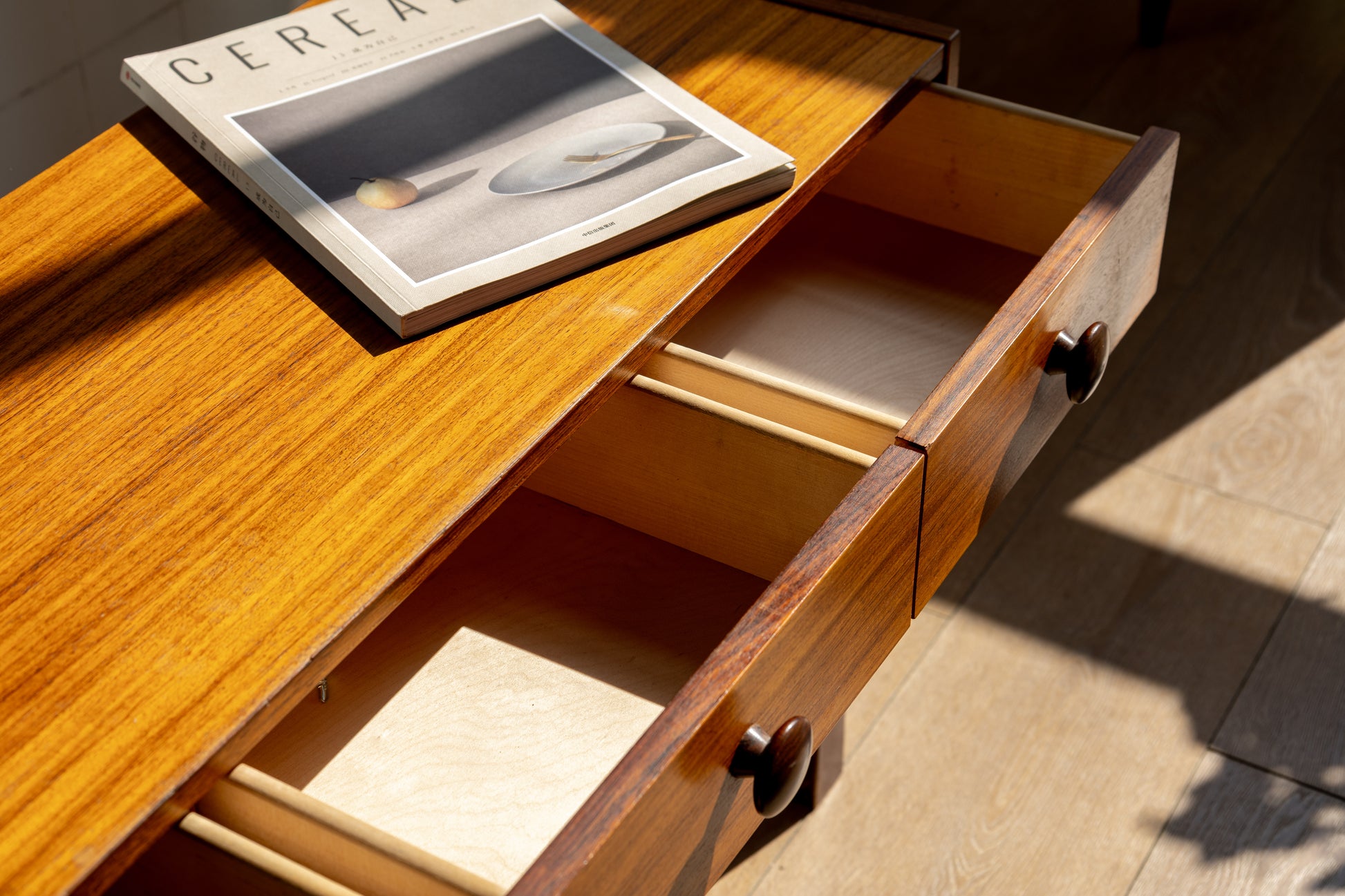 丹麥 柚木 三抽 小邊櫃 OLDANMARK