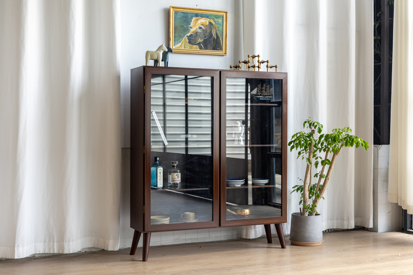 Gunni Omann Model 10 玫瑰木玻璃展示櫃 OLDANMARK