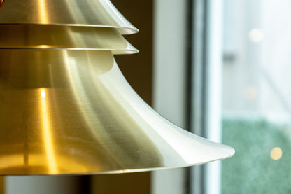 Lyskær Belysning 丹麥 黃銅 喇叭型 吊燈 OLDANMARK