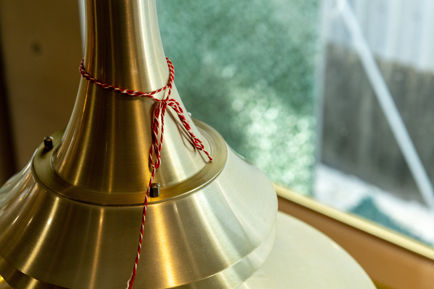 Lyskær Belysning 丹麥 黃銅 喇叭型 吊燈 OLDANMARK