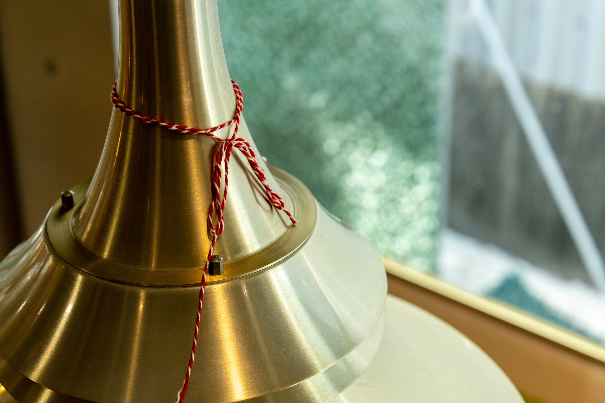 Lyskær Belysning 丹麥 黃銅 喇叭型 吊燈 OLDANMARK