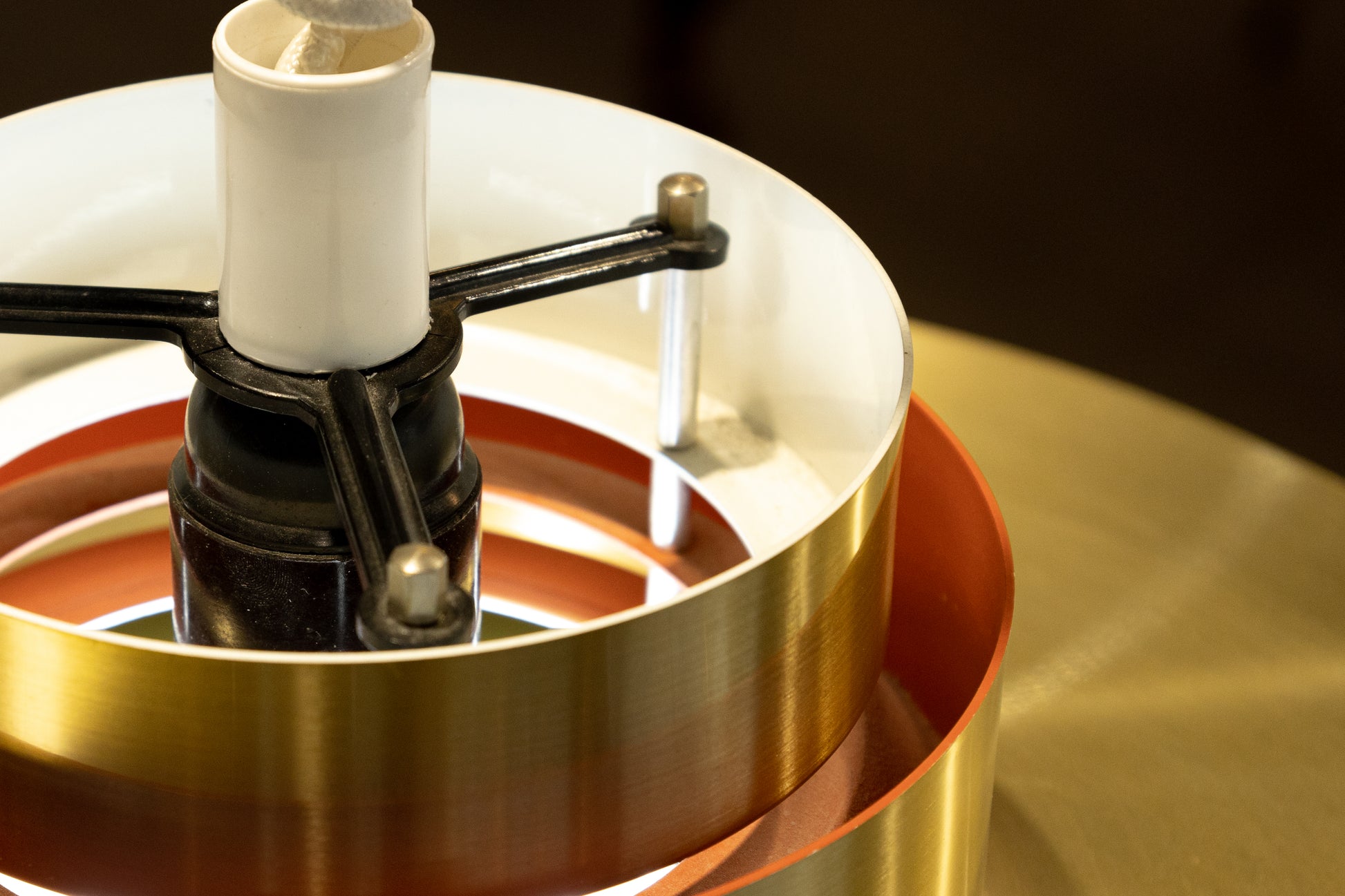 Carl Thore 瑞典 黃銅拉絲 層次吊燈 OLDANMARK