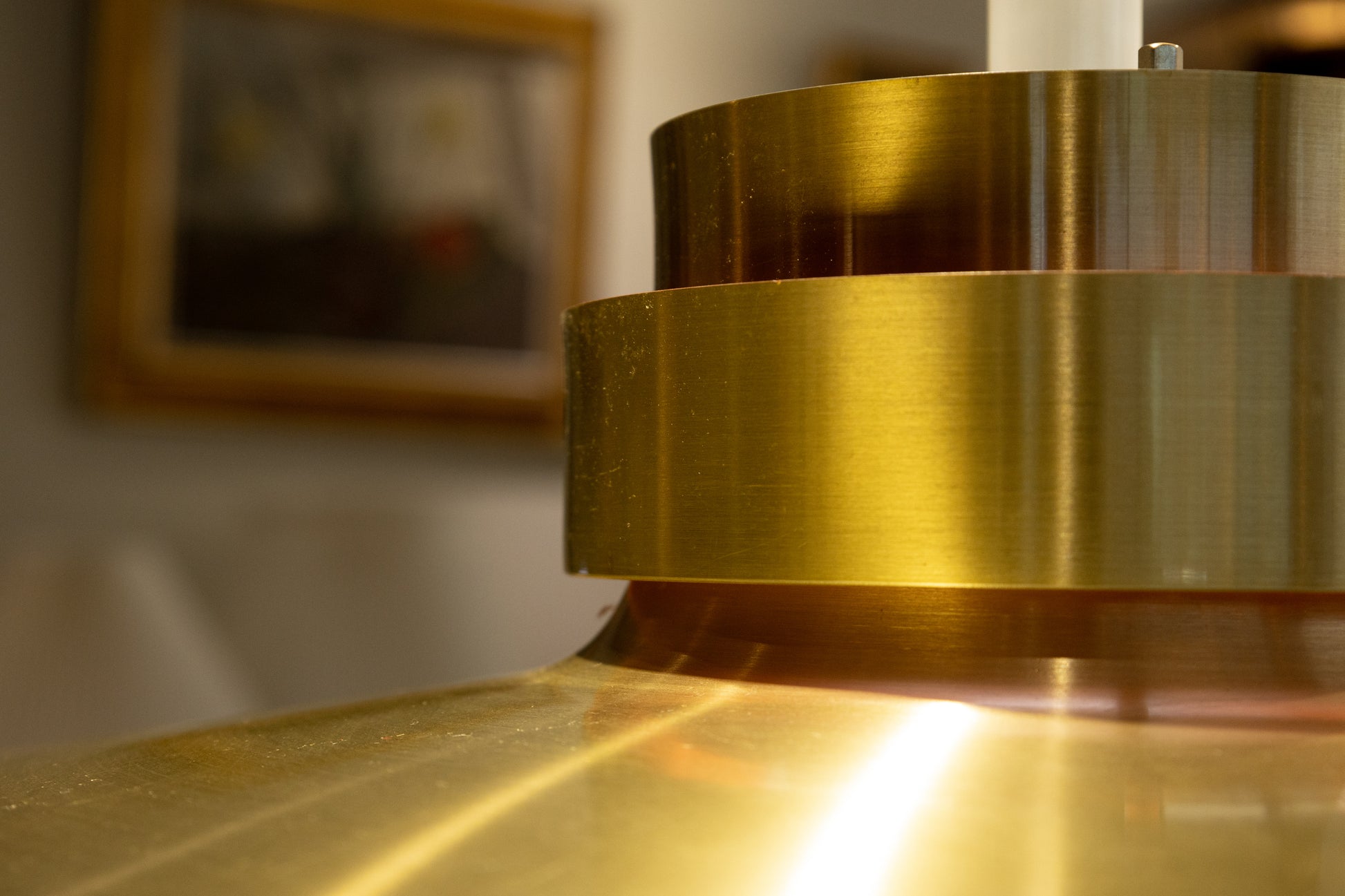 Carl Thore 瑞典 黃銅拉絲 層次吊燈 OLDANMARK