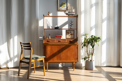 丹麥 柚木 三抽 餐邊展示櫃 OLDANMARK