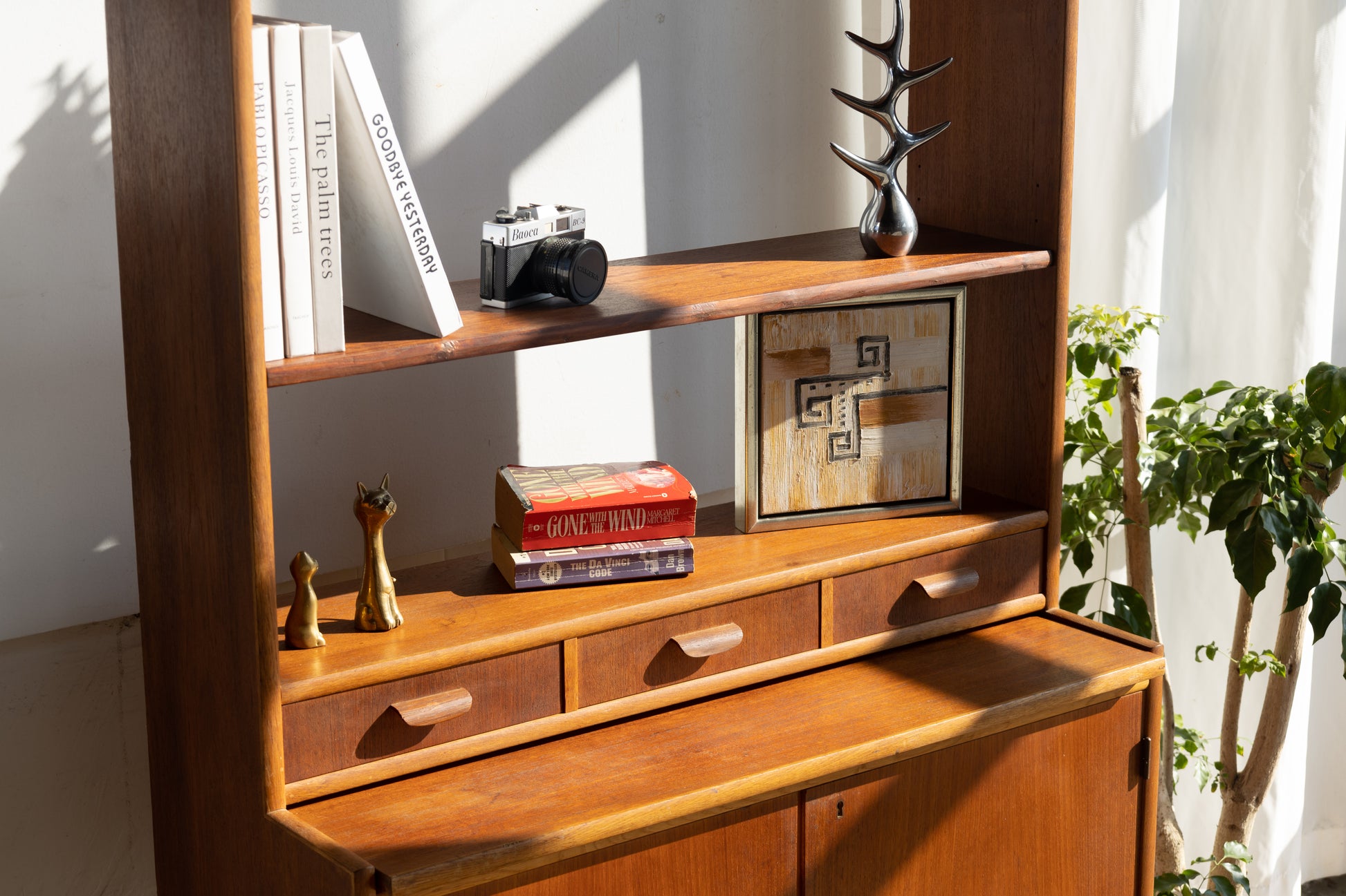 丹麥 柚木 三抽 餐邊展示櫃 OLDANMARK