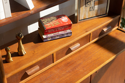 丹麥 柚木 三抽 餐邊展示櫃 OLDANMARK