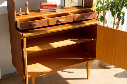 丹麥 柚木 三抽 餐邊展示櫃 OLDANMARK