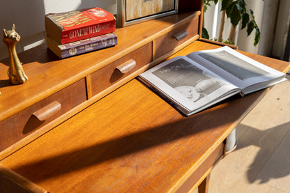 丹麥 柚木 三抽 餐邊展示櫃 OLDANMARK