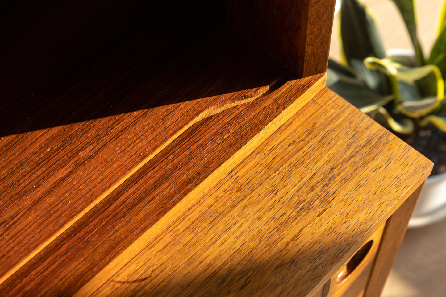 丹麥 玫瑰木 兩件式 內收門 收納櫃 OLDANMARK