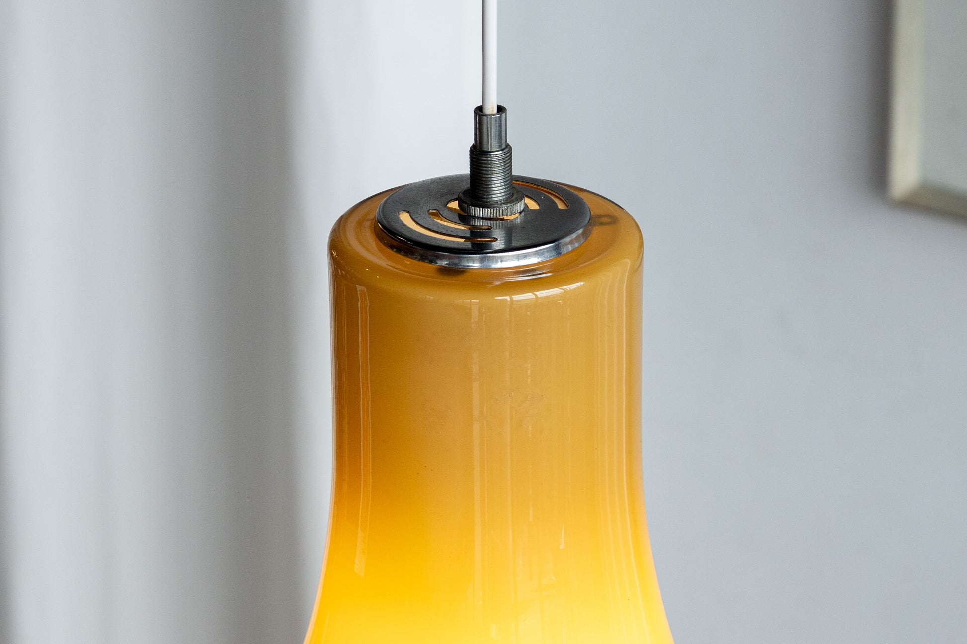 Wiktor Berndt Flygsfors 琥珀套色玻璃 吊燈 OLDANMARK