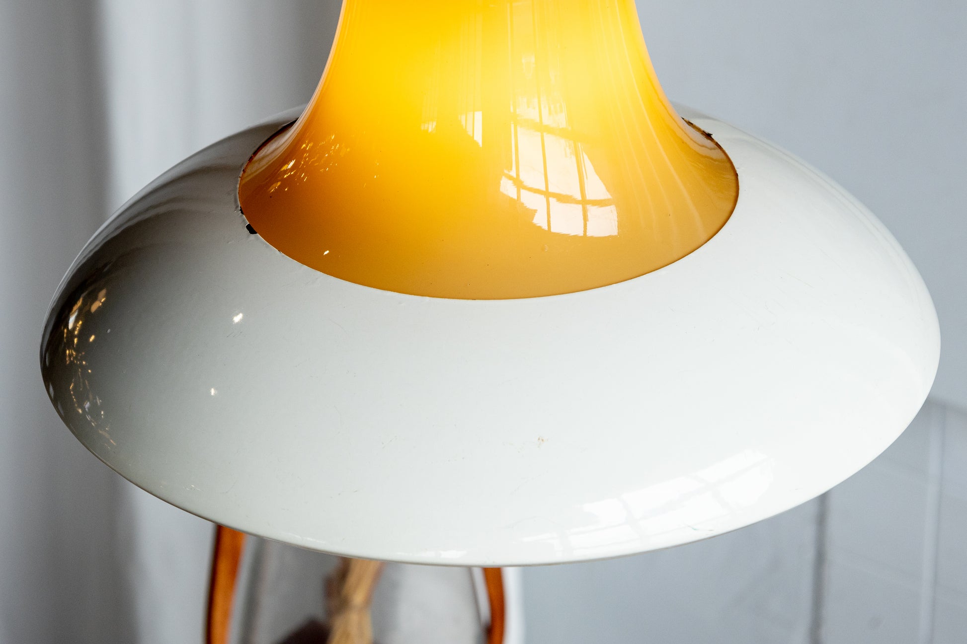 Wiktor Berndt Flygsfors 琥珀套色玻璃 吊燈 OLDANMARK