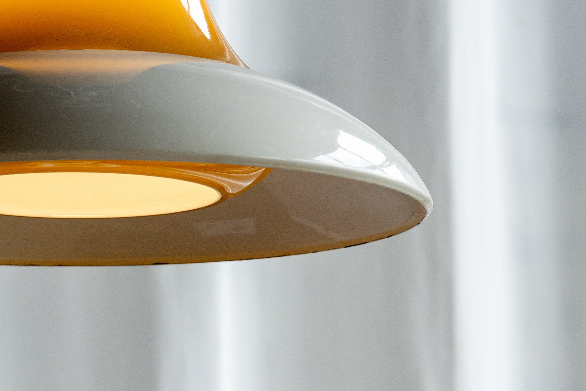 Wiktor Berndt Flygsfors 琥珀套色玻璃 吊燈 OLDANMARK