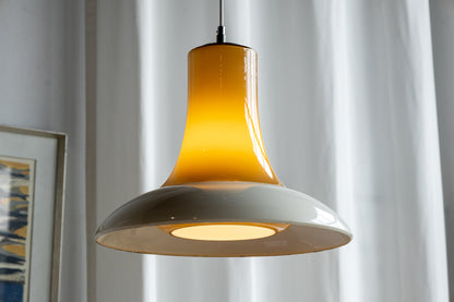 Wiktor Berndt Flygsfors 琥珀套色玻璃 吊燈 OLDANMARK