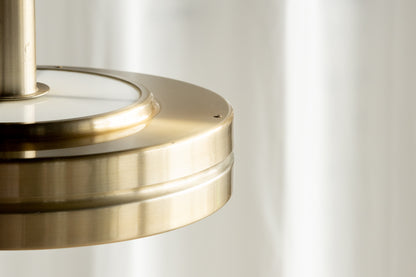 丹麥 黃銅 圓盤 雙層 吊燈 OLDANMARK